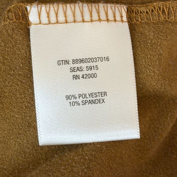 Adam Levine Faux Suede Skirt A Line Pull On Brown XL - Picture 6 of 7